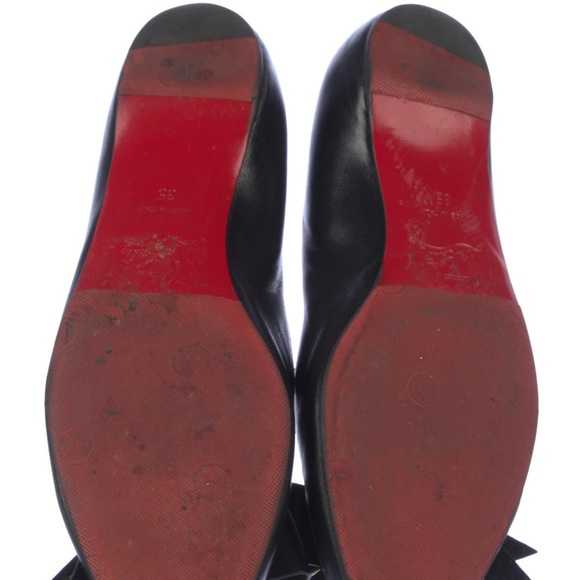 Authentic Christian Louboutin Ballarina Leather Ballet Flats - US Size 5 - Picture 3 of 5